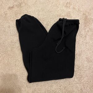 Black Skims Cotton Fleece Joggers